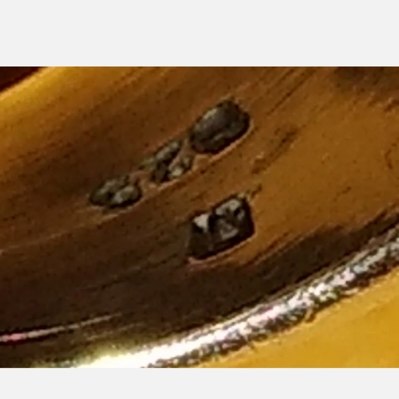 Big Vintage Sterling & Marcasite Ring, multi Row of Black&whi Diamond Wide Band - Picture 9 of 10